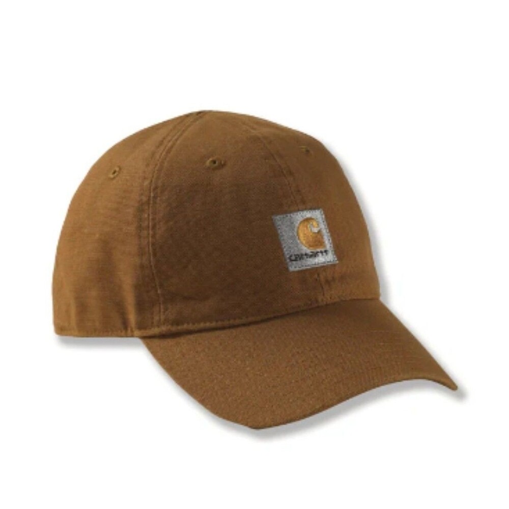 Infant Carhartt Canvas Hat Brown Signature Logo New Farmer Ranchwear Western